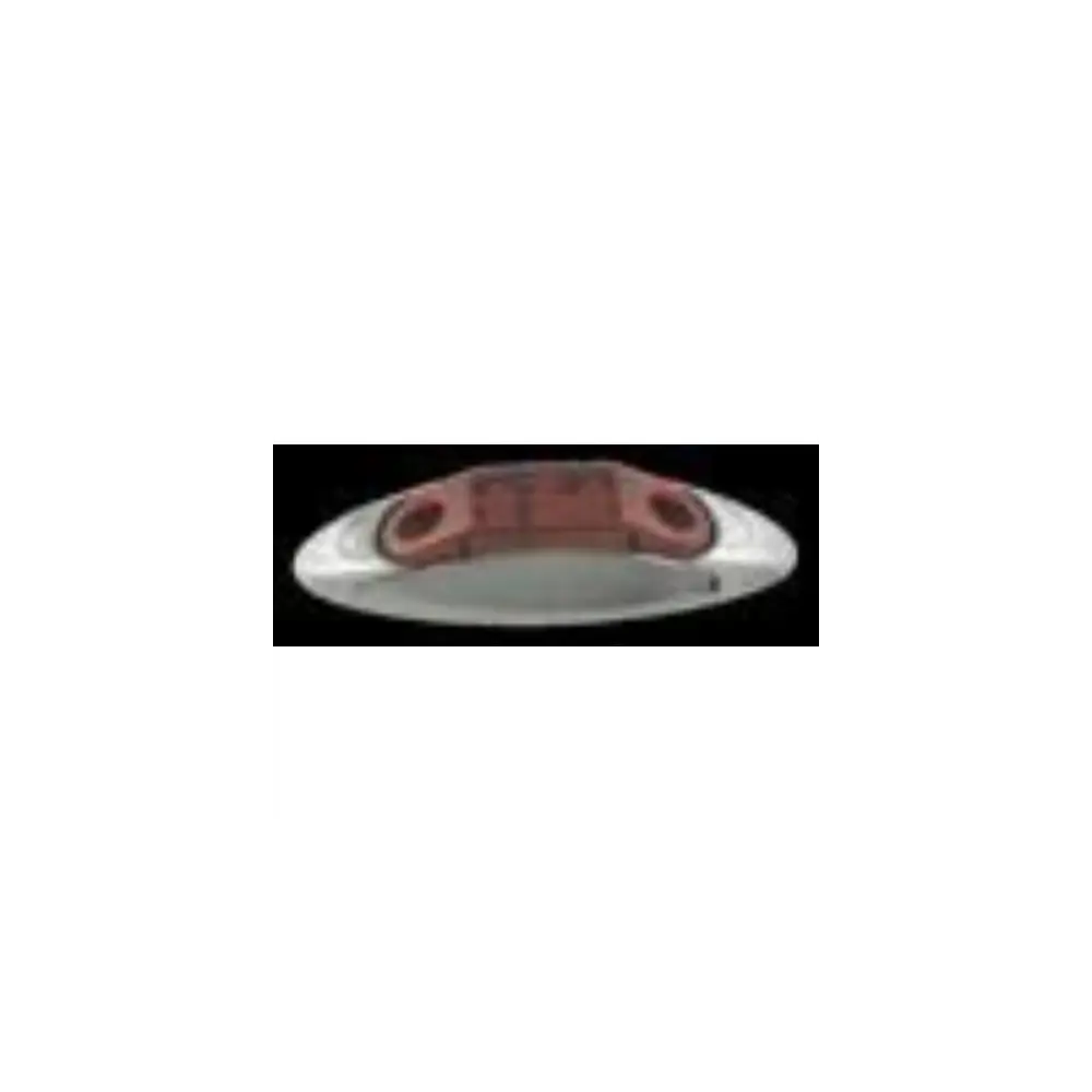 LED 1"x2.5" Marker Lamp Red 6-dio w/ Chrome Bezel - UNILED1025-6RP